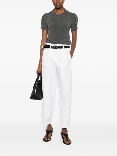 Max Mara pleated straight-leg trousers - White - zdjęcie produktu nr 2