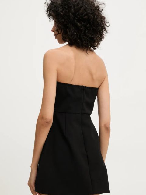 Answear.LAB sukienka kolor czarny mini rozkloszowana