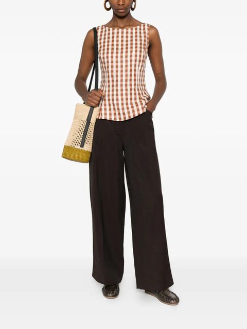 SANDRO high-waisted palazzo pants - Brown - zdjęcie produktu nr 2