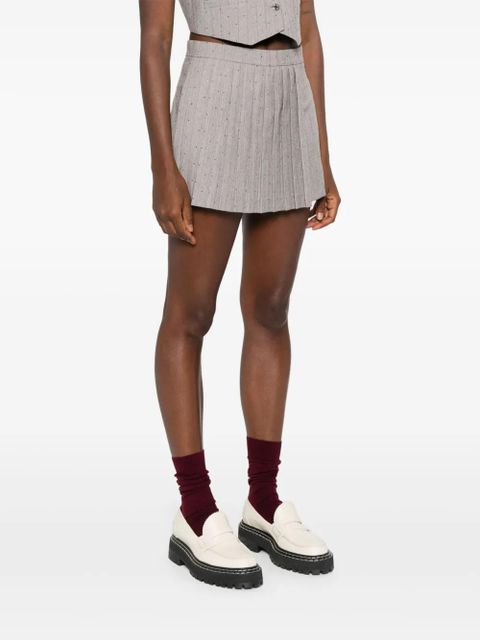 Maje pinstriped skorts - Grey