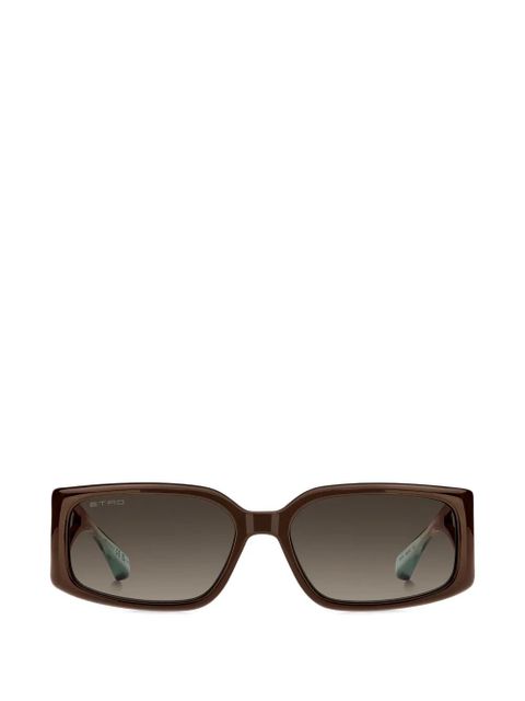 ETRO cut-out rectangular sunglasses - Brown - zdjęcie produktu nr 1