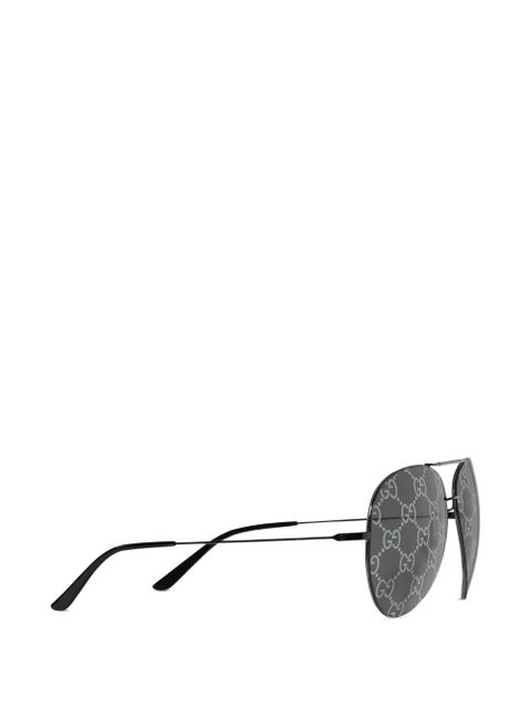 Gucci Eyewear pilot-frame sunglasses - Black - zdjęcie produktu nr 2