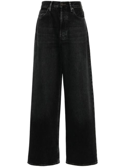 Acne Studios low-rise wide-leg jeans - Black - zdjęcie produktu nr 1