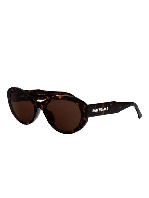 Balenciaga Eyewear oval-frame sunglasses - Brown