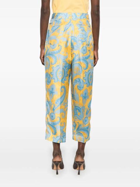 ETRO silk trousers - Blue