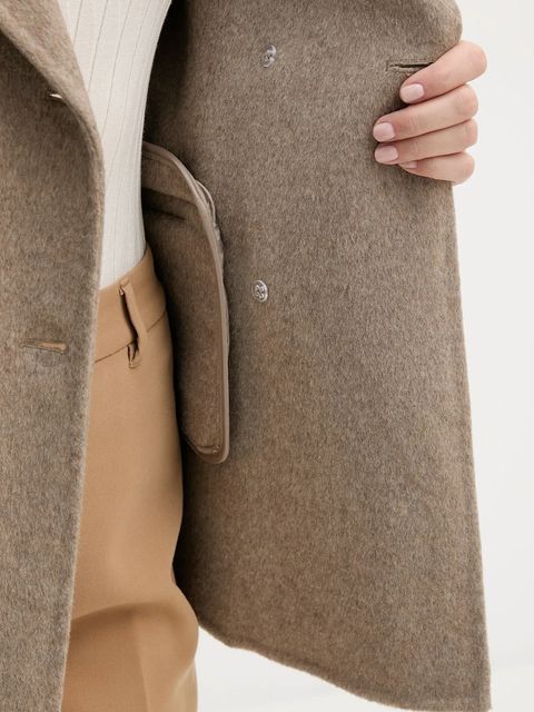 Gaudi płaszcz z dodatkiem wełny kolor beżowy 521FD35011 - zdjęcie produktu nr 2