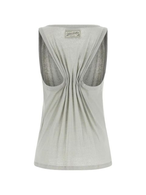 Victoria Beckham scoop-neck cut-out tank top - Grey - zdjęcie produktu nr 2