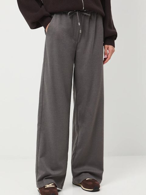 Medicine spodnie damskie kolor szary szerokie medium waist - zdjęcie produktu nr 1