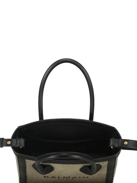 Balmain logo tote bag - Green