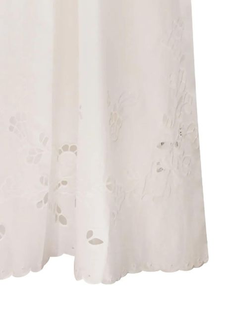 Weekend Max Mara embroidered V-neck dress - White