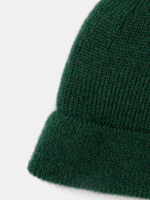 Answear.LAB czapka z wełną merino kolor zielony - zdjęcie produktu nr 2