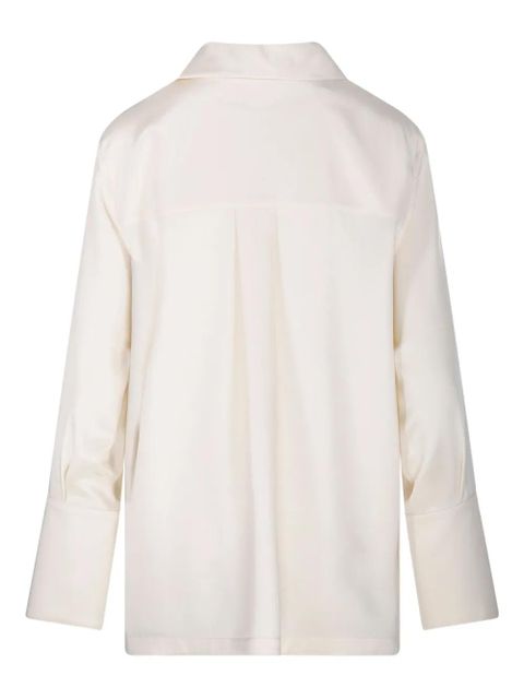 Max Mara V-neck blouse - 005 BIANCO AVORIO - zdjęcie produktu nr 2