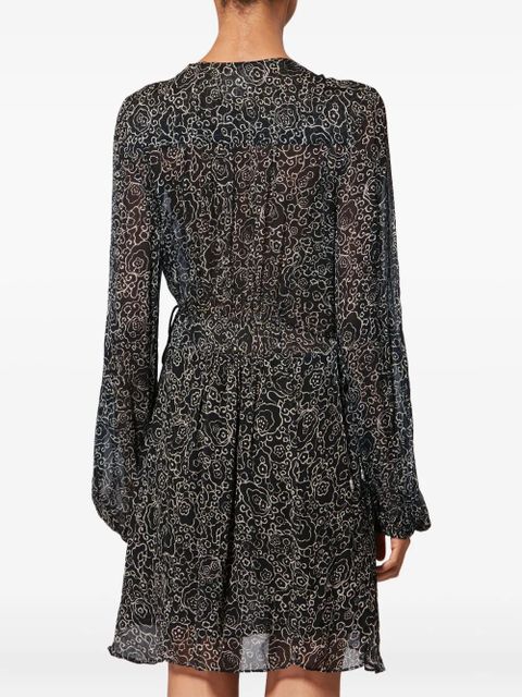 MARANT ÉTOILE Loriena floral mini dress - Black