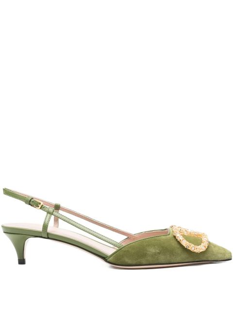 Valentino Garavani slingback embellished pumps - Green - zdjęcie produktu nr 1