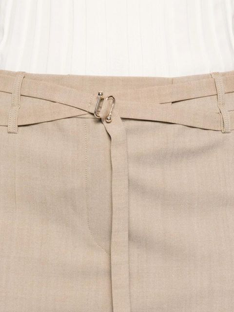 Sportmax wool-blend mini skirt - Neutrals