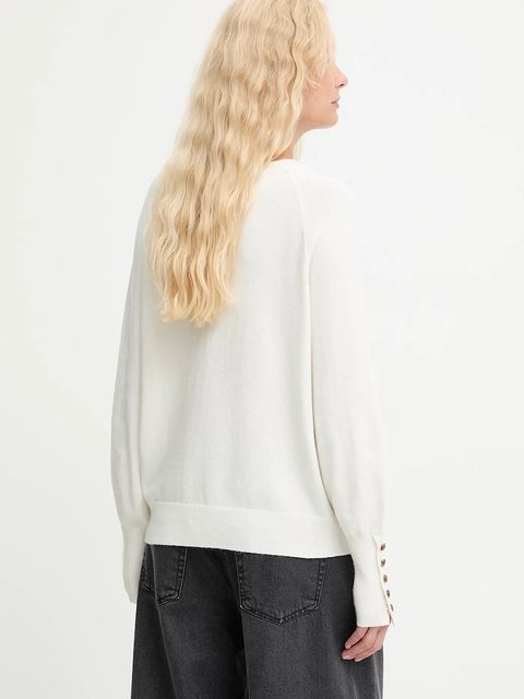 Answear.LAB sweter z wełną damski kolor beżowy lekki