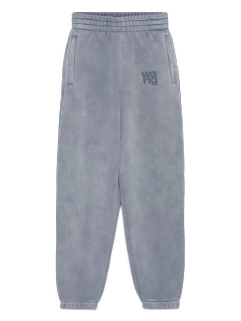 Alexander Wang logo-embroidered sweatpants - Blue - zdjęcie produktu nr 1
