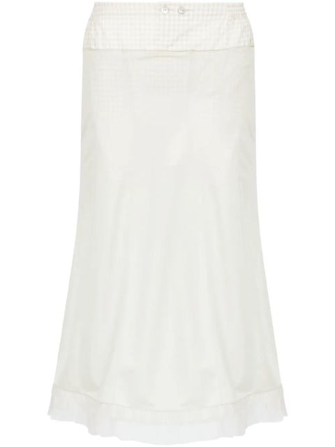 Maison Margiela checked midi skirt - Neutrals - zdjęcie produktu nr 1