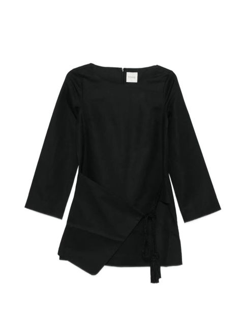 Posse Yvette wrap mini dress - Black - zdjęcie produktu nr 1