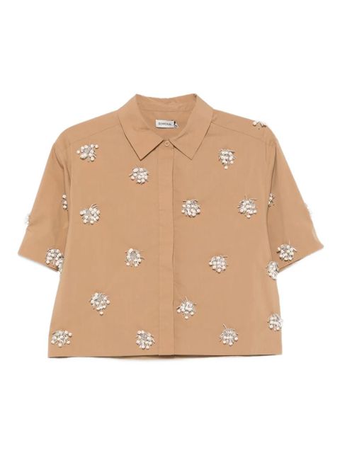 Simkhai embellished short-sleeve shirt - Brown - zdjęcie produktu nr 1