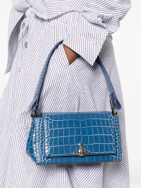 Vivienne Westwood medium Hazel leather shoulder bag - Blue - zdjęcie produktu nr 2