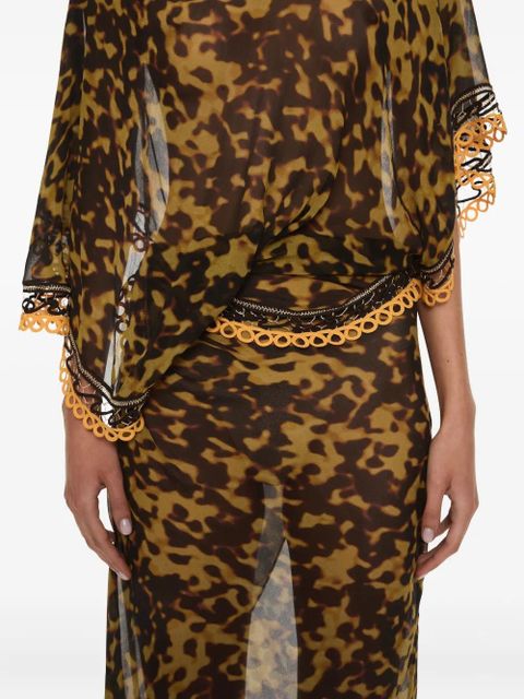 Christopher Esber Roule draped maxi dress - Brown