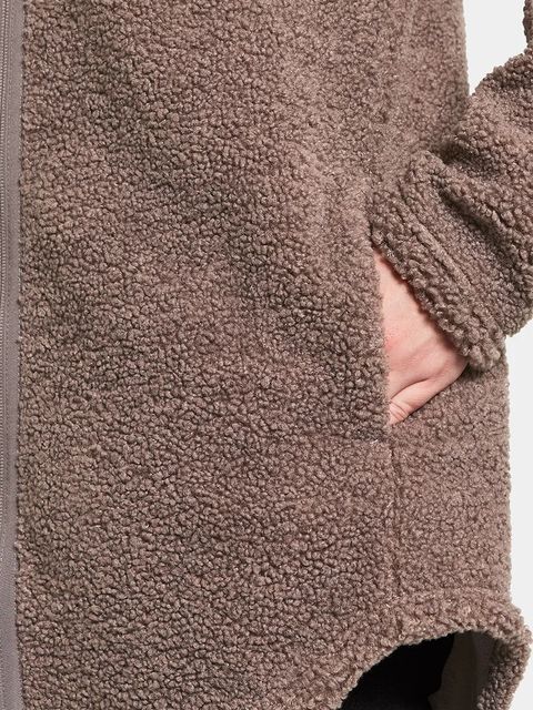 Didriksons bluza polarowa UMI damska kolor brązowy gładka 505941