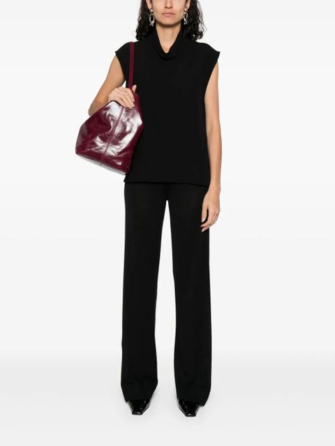 TOTEME high-neck blouse - Black - zdjęcie produktu nr 2