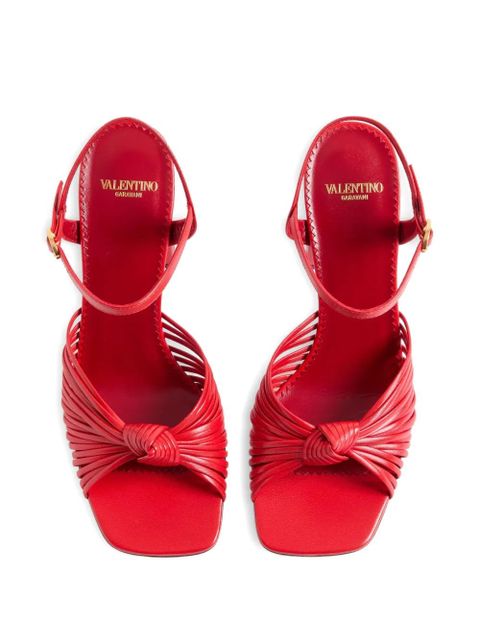 Valentino Garavani Annet kidskin sandals 90mm - Red
