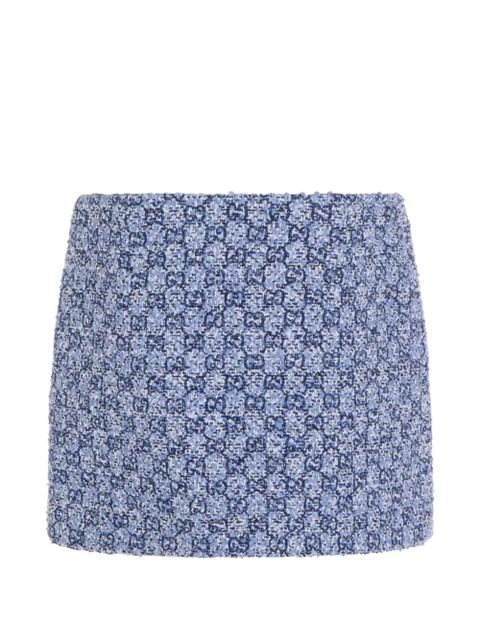 Gucci button patterned mini skirt - Blue - zdjęcie produktu nr 2