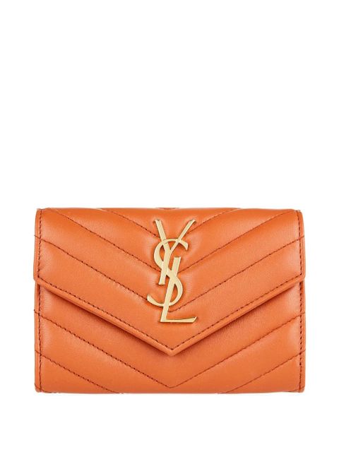 Saint Laurent chevron logo wallet - Orange - zdjęcie produktu nr 1