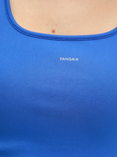 Pangaia top Plant-Stretch Ribbed Tank Top kolor niebieski 10002425