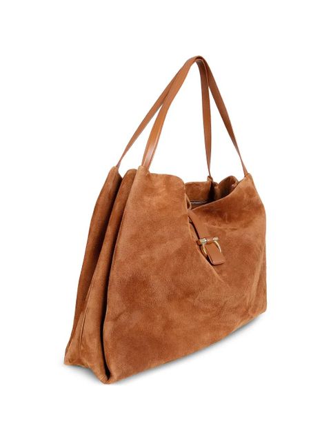 Ferragamo suede-leather tote bag - Brown