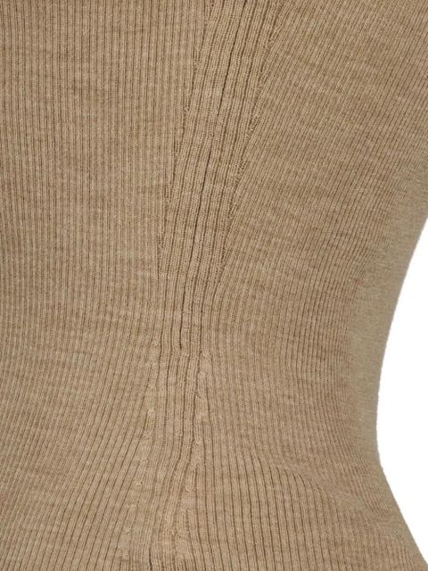 Max Mara V-neck knitted top - Neutrals