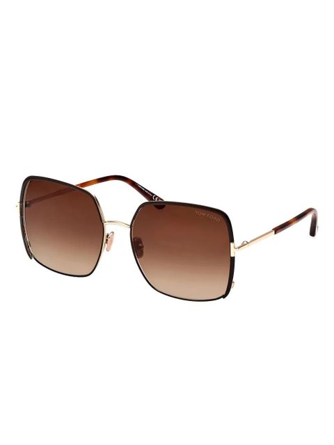 TOM FORD Eyewear square-frame sunglasses - Brown - zdjęcie produktu nr 2