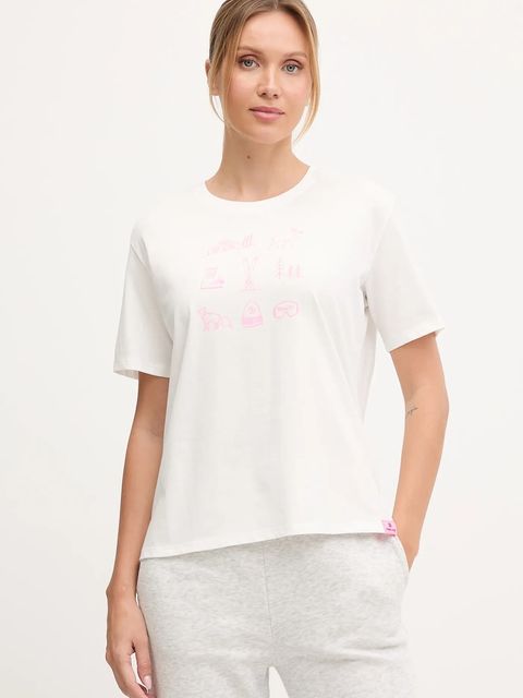 BOGNER Fire+Ice t-shirt bawełniany LOTTE damski kolor biały 54527308 - zdjęcie produktu nr 1