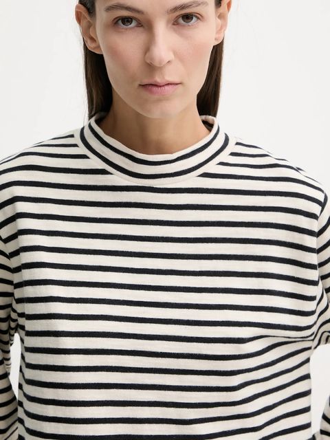 Marc O'Polo longsleeve bawełniany kolor beżowy 600304752025