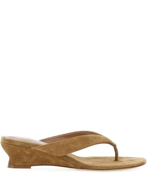 Le Monde Beryl thong wedge sandals - Neutrals - zdjęcie produktu nr 1