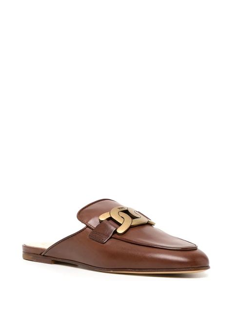 Tod's chain-detail mules - Brown - zdjęcie produktu nr 2