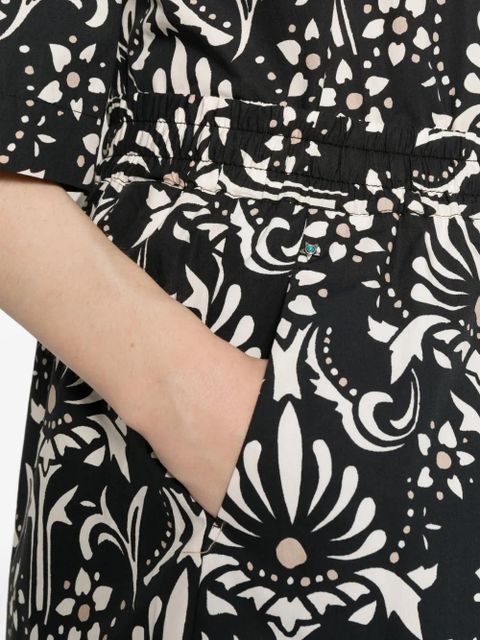 PINKO floral-print shorts - Black