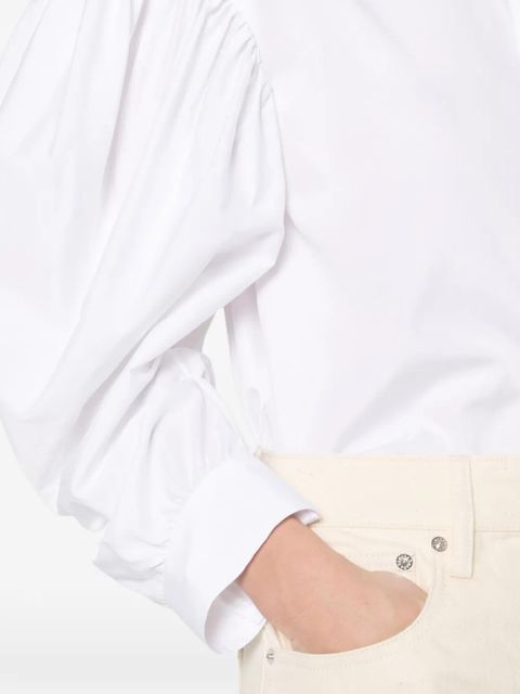 Simone Rocha draped-sleeve shirt - White