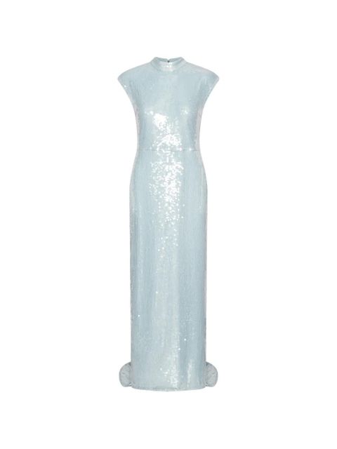 ROTATE BIRGER CHRISTENSEN sequin cap-sleeve maxi dress - Blue - zdjęcie produktu nr 1