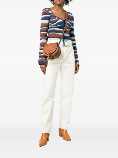 Chloé small Marcie adjustable-strap leather shoulder bag - Brown - zdjęcie produktu nr 2