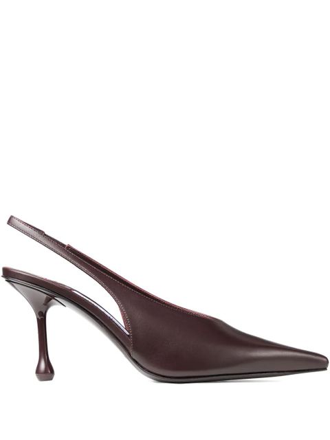 Jimmy Choo 80mm Isa slingback pumps - Brown - zdjęcie produktu nr 1
