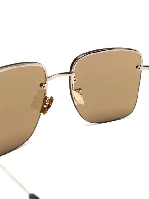 Saint Laurent Eyewear square-frame sunglasses - Gold