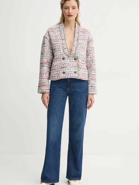 MUNTHE marynarka FLINT kolor biały dwurzędowa wzorzysta 251152825102