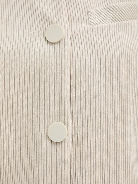 Armani Exchange marynarka sztruksowa kolor beżowy jednorzędowa gładka XW000697 AF16202