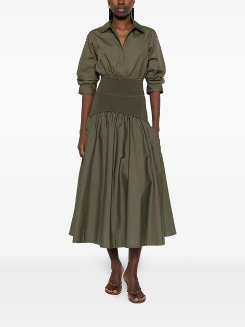 Simkhai knitted-panel midi skirt - Green - zdjęcie produktu nr 2