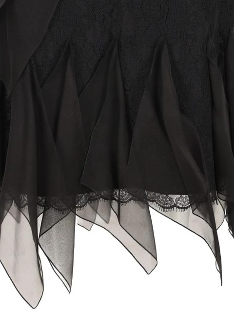 Valentino Garavani ruffled midi skirt - Black