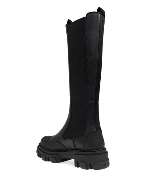 GANNI 55mm knee-high boots - Black